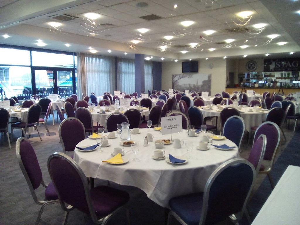 Picture of tables and chairs set out ready for Winter's Day Out