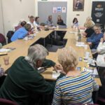 A face to face group sight loss training session in Shrewsbury