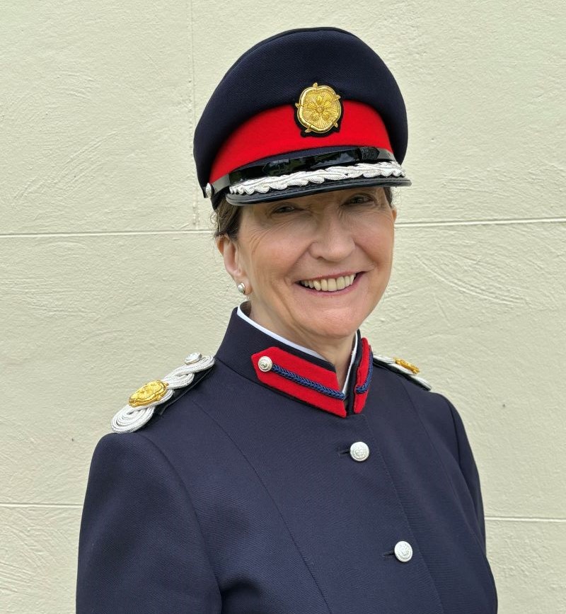 Jenny Wynn wearing her Vice Lord-Lieutenant of Shropshire uniform