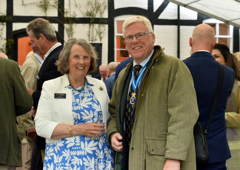 Diana Flint DL, Chair, Sight Loss Shropshire with High Sheriff Brian Welti