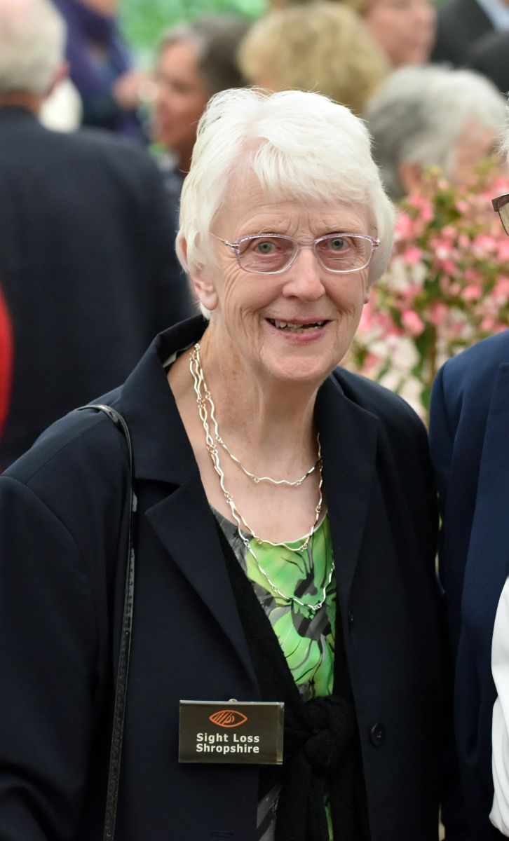 Volunteer – Barbara Barbara, a Sight Loss Shropshire volunteer.