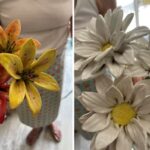 Handmade ceramic daisies & lilies