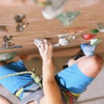 Young person enjoying a climbing activity