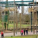 Outdoor climbing frame at JCA Adventures