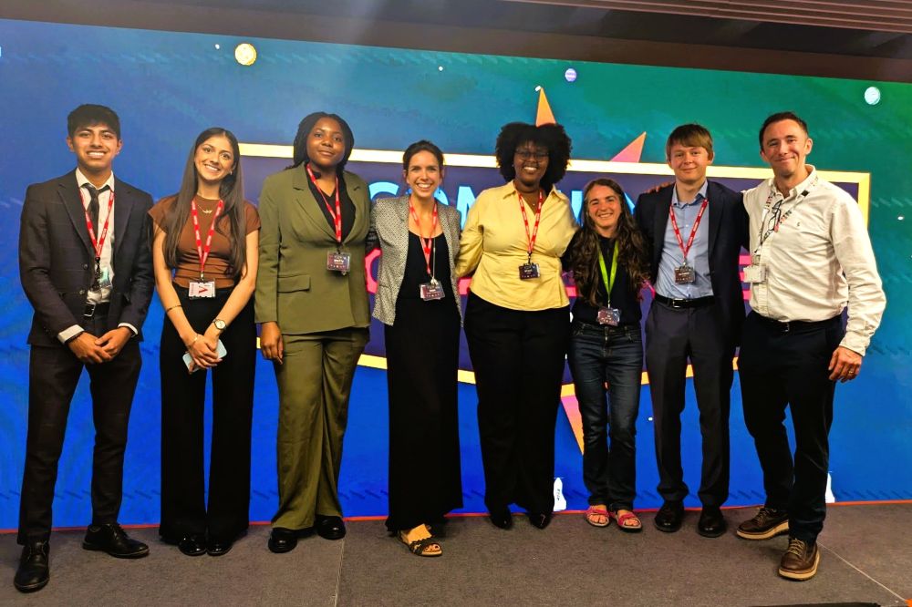 Birmingham Uni Students, CapGemini and SLS staff at an presentation