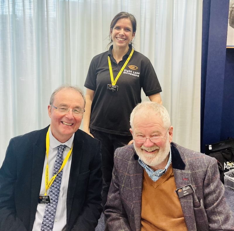 SLS Chair Arwyn., Trustee Rob and manager Swan at Winter's Day Out