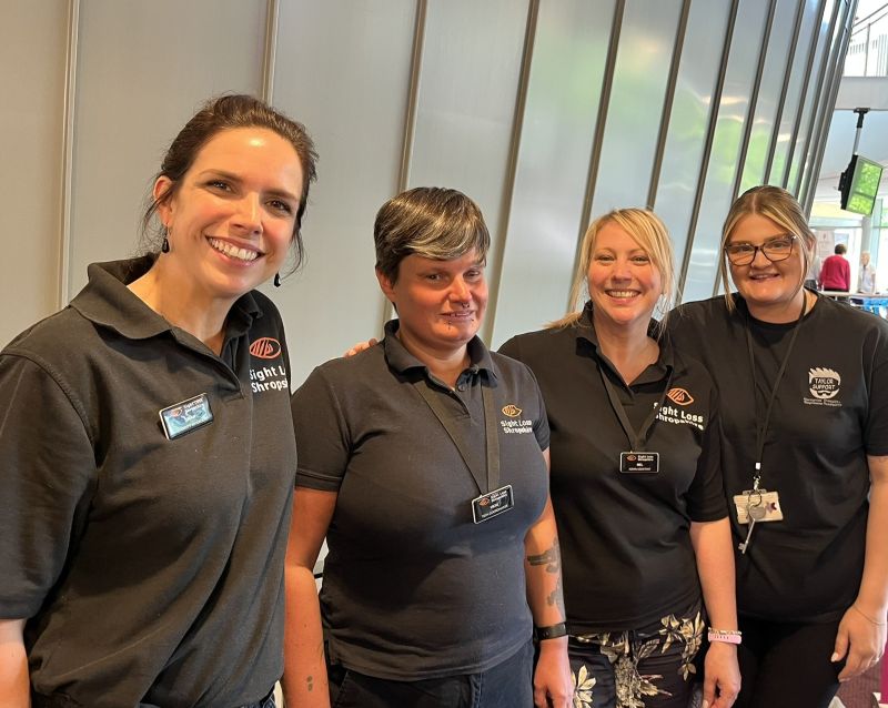 See Hear Remember 2 SLS staff team Swan, Mel & Vicki and support worker Kyra at See Hear