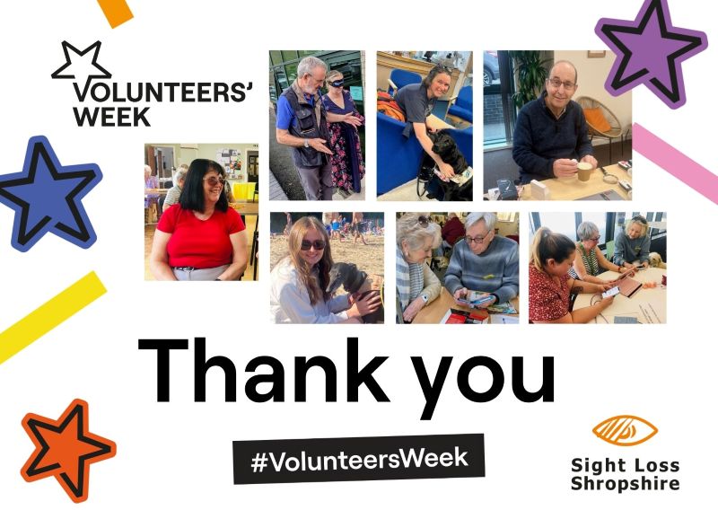 Volunteers Week graphic: photos of some SLS volunteer, text reads "Thank you".