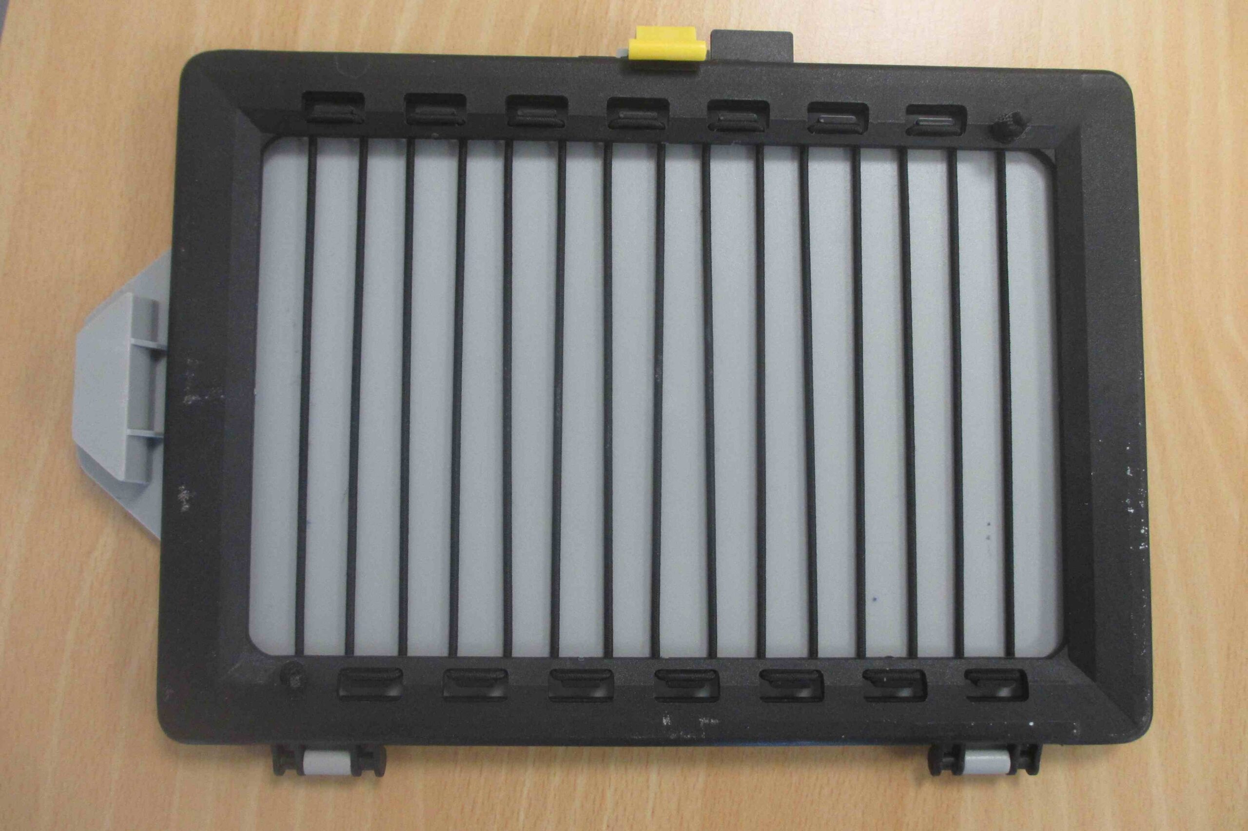 Frame to hold A5 paper with lines to help writing