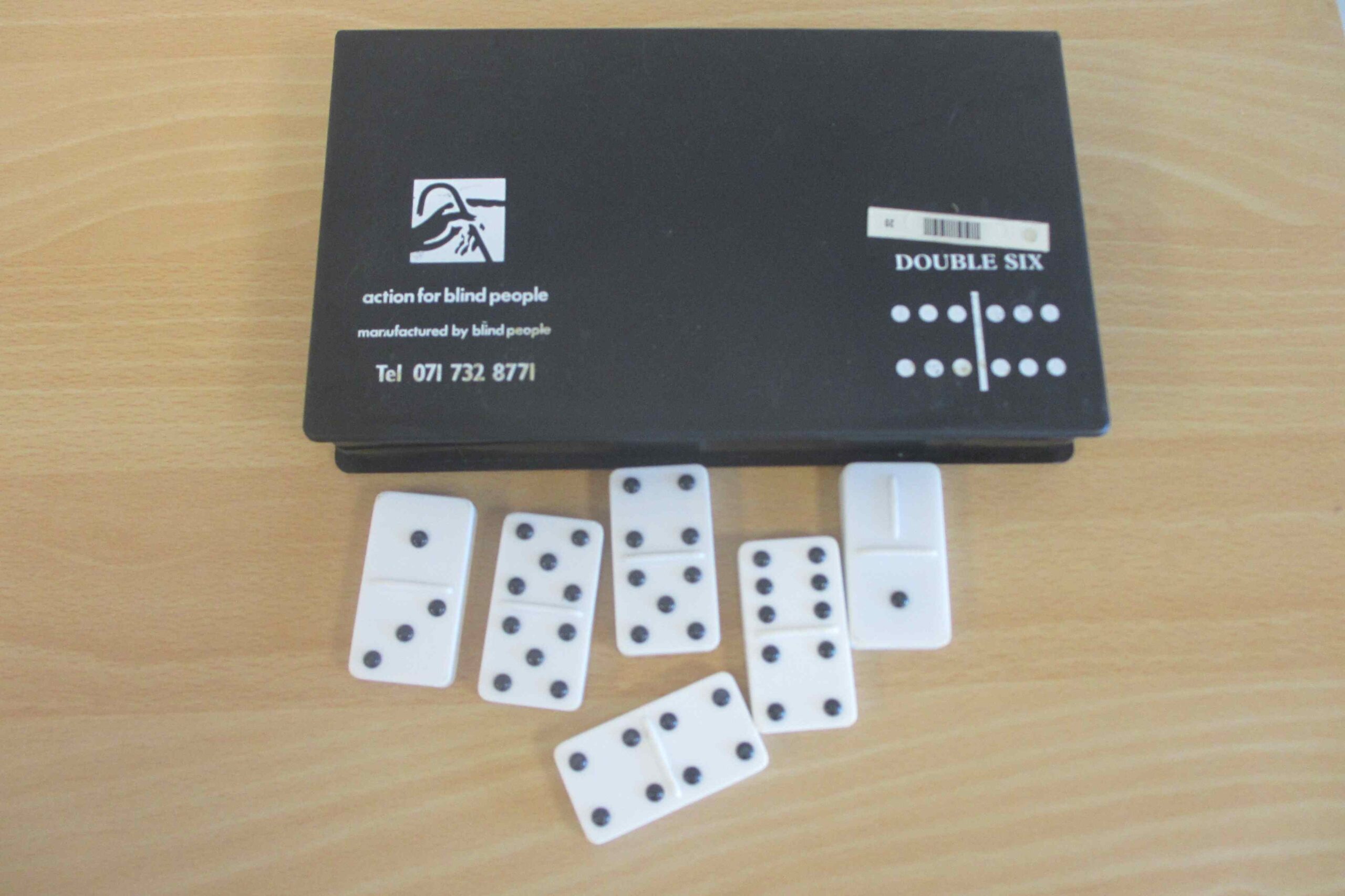 set of tactile dominoes