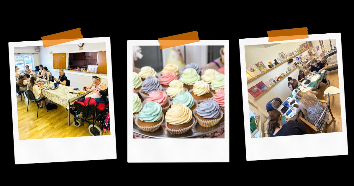 Cake Review Cupcakes, young people meeting & creating crafts