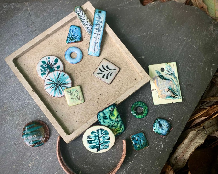 enamel workshop Enamelled items by Gifted Crafts Company