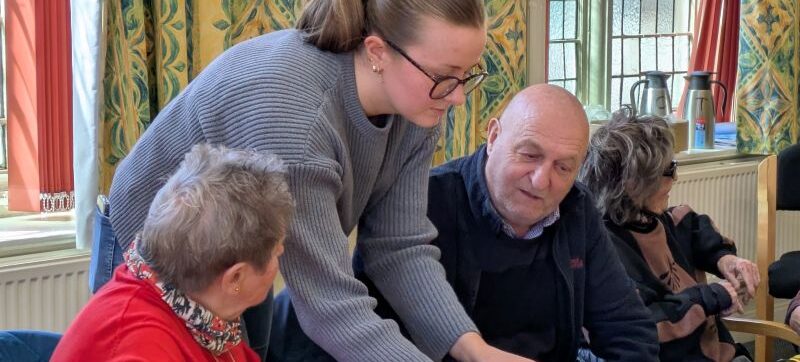 A face to face group sight loss session