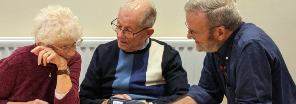 A face to face group sight loss training session in Shrewsbury